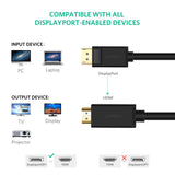 Ugreen DP na HDMI kabel (M-M) 1,5m - polybag