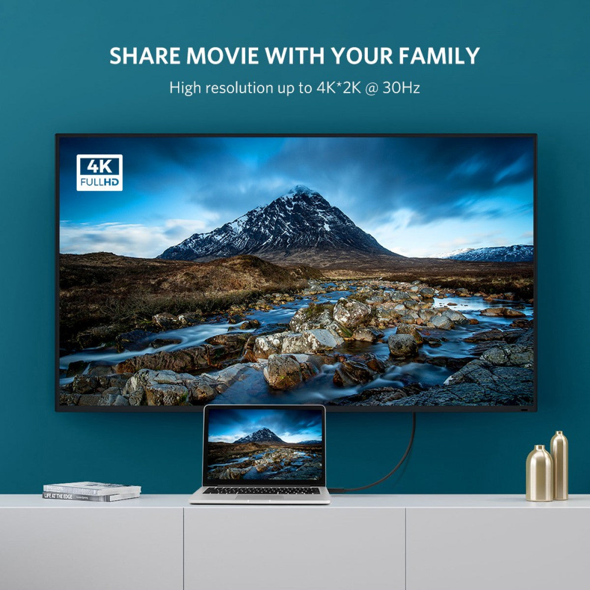 Ugreen DP na HDMI kabel (M-M) 2m