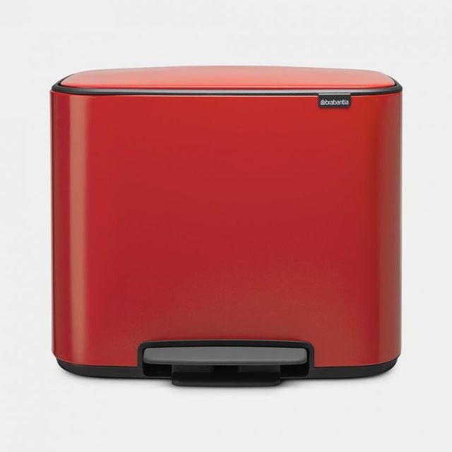 Brabantia koš na pedal 3x11L rdeč 121029