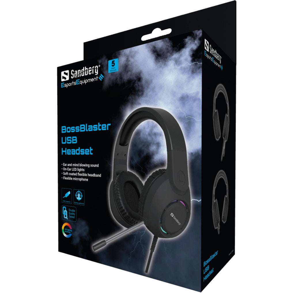 Sandberg USB gaming slušalke BossBlaster