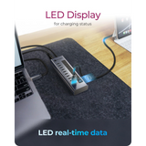 IcyBox IB-HUB1450-C31 10-portni hub vmesnik USB-C 3.2