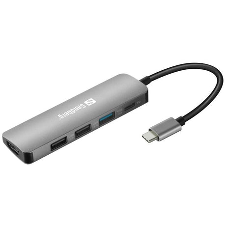 Sandberg USB-C Dock HDMI+3xUSB+PD 100W priklopna postaja