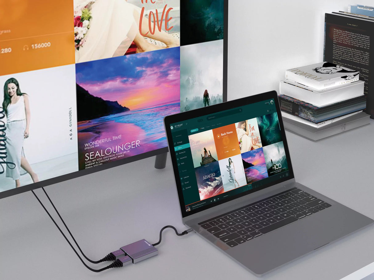 Sandberg USB-C 2xHDMI + USB + Power Delivery priklopna postaja za 2 monitorja
