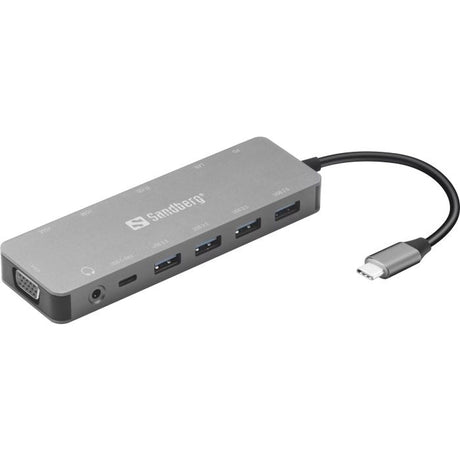 Sandberg USB-C 13-v-1 Travel Dock priklopna postaja za prenosnike