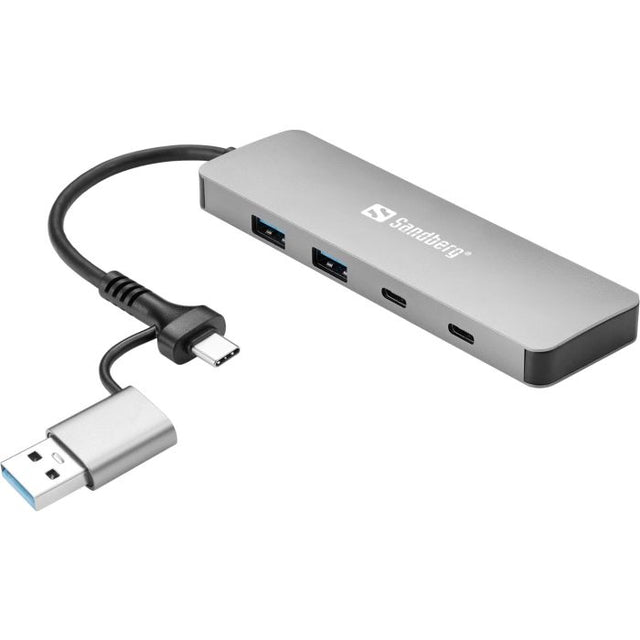 Sandberg vozlišče USB-C/A to 2xUSB-A+2xUSB-C