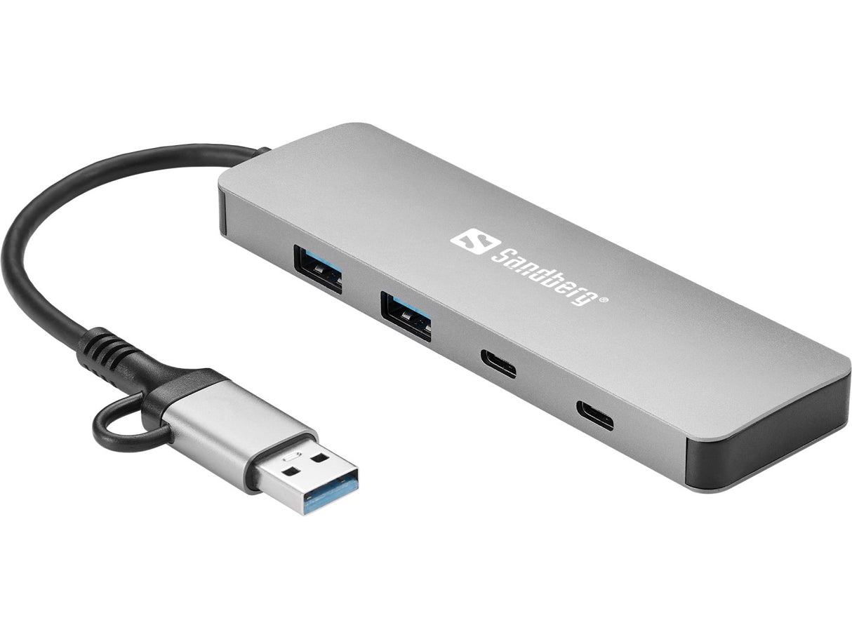Sandberg vozlišče USB-C/A to 2xUSB-A+2xUSB-C