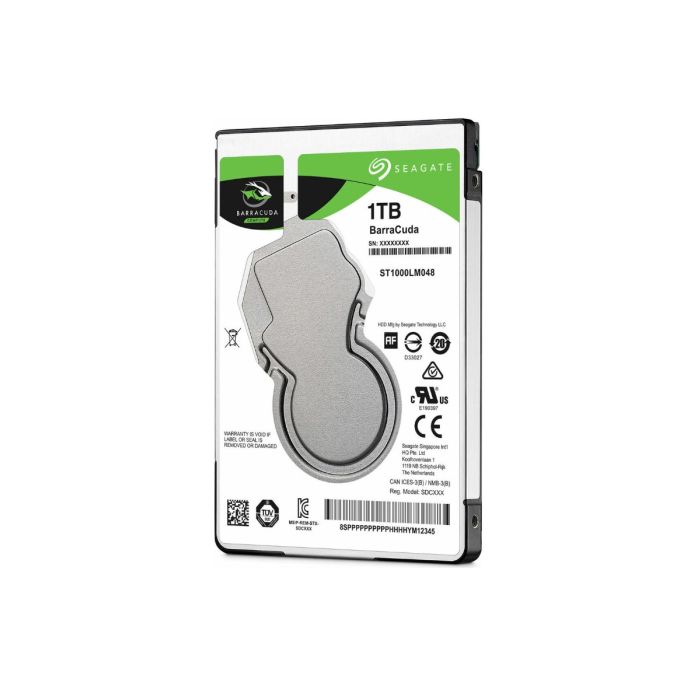 Seagate 1TB BarraCuda 2,5" SATA 6Gb/s 5400rpm 128MB HDD disk