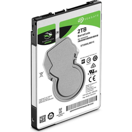 Seagate 2TB BarraCuda 2,5" SATA 6Gb/s 5400rpm 128MB HDD disk