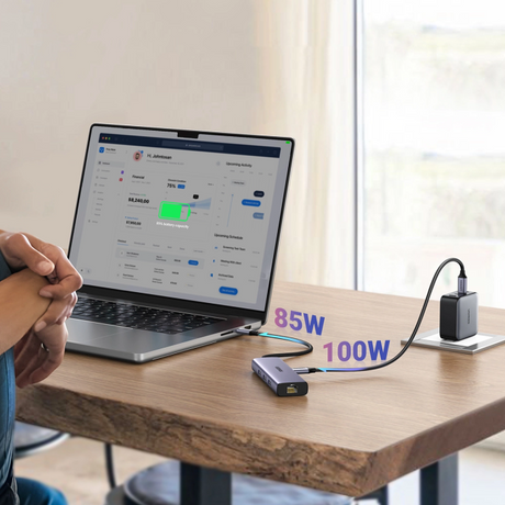 Ugreen 6-v-1 USB-C Hub (100 W PD vhod, 4K@30Hz HDMI)