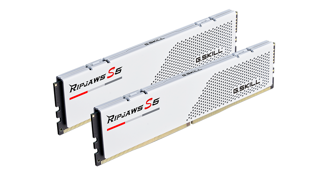 G.Skill Ripjaws S5 32GB Kit (2x16GB) DDR5-5200MHz, CL36, 1.20V, WHITE