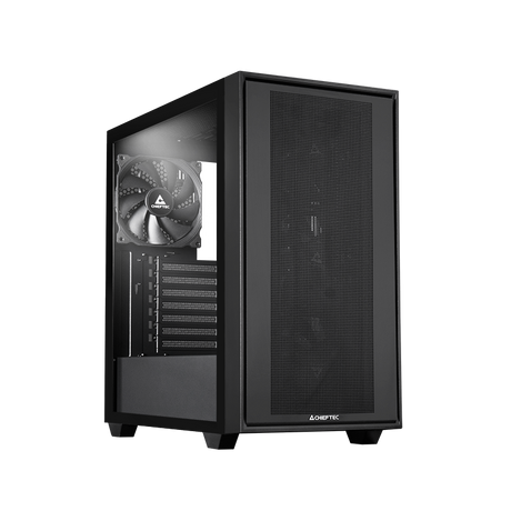 Chieftec Night Hunter USB-C ATX ohišje, črno