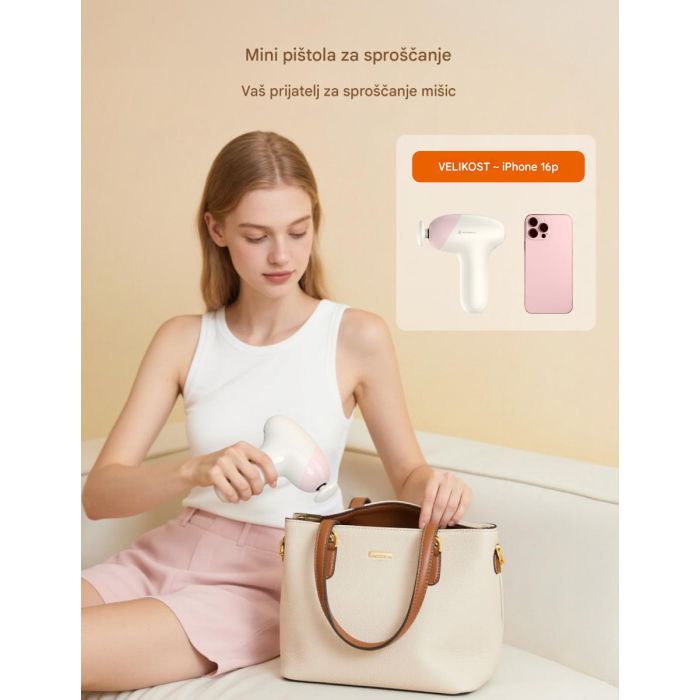 TAOTRONICS Masažna mini pištola pink