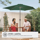 VonHaus 2,7M senčnik samostoječi UV30 zelen