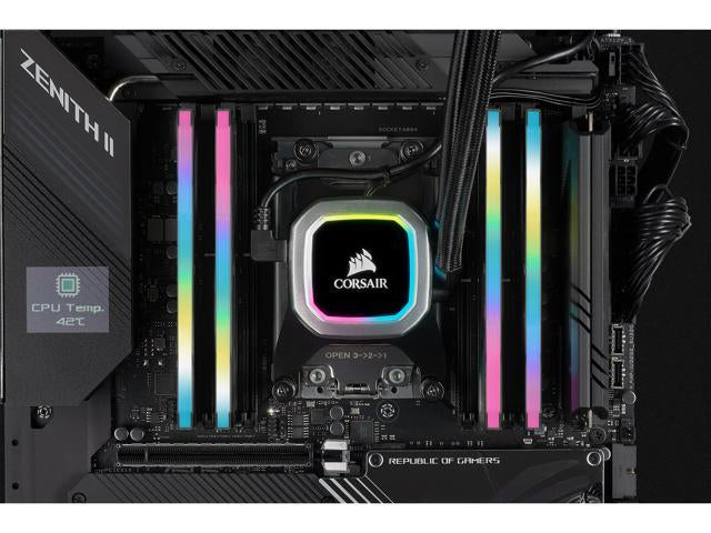 Corsair VENGEANCE RGB PRO SL 32GB (2 x 16GB) DDR4 DRAM 3600MHz PC4-28800 CL18, 1.2V/1.35V