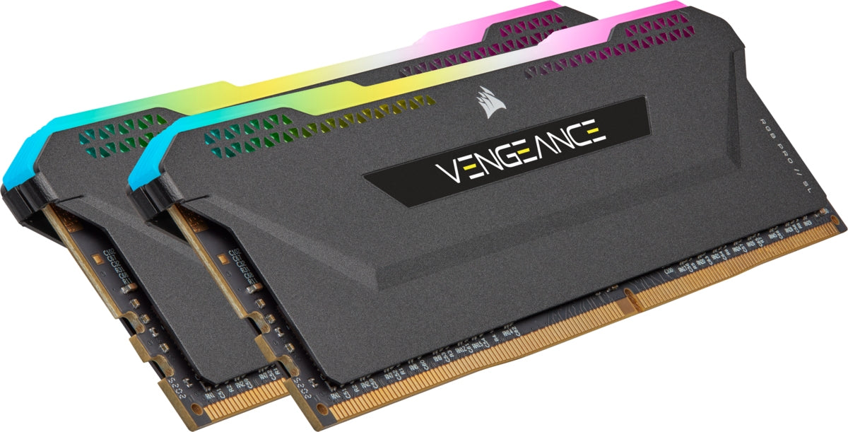 Corsair VENGEANCE RGB PRO SL 32GB (2 x 16GB) DDR4 DRAM 3600MHz PC4-28800 CL18, 1.2V/1.35V