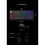 HAVIT Gamenote USB mehanska tipkovnica HV-KB892L  - ANG znaki