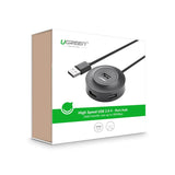 Ugreen USB 2.0 4 port HUB ČRN 1M - box