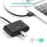 Ugreen USB 3.0 4 Ports Hub črn 1m - box