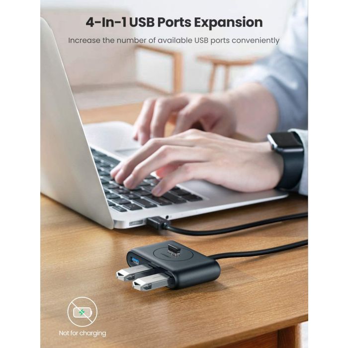 Ugreen USB 3.0 4 Ports Hub črn 1m - box