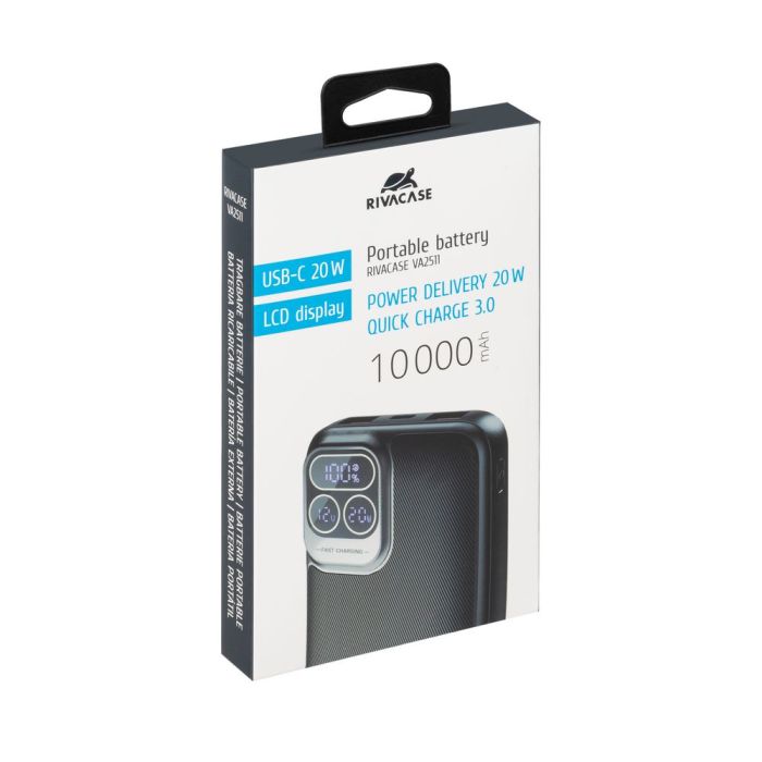 Rivacase VA2511 10000mAh 20W Quick Charge 3.0 prenosna baterija