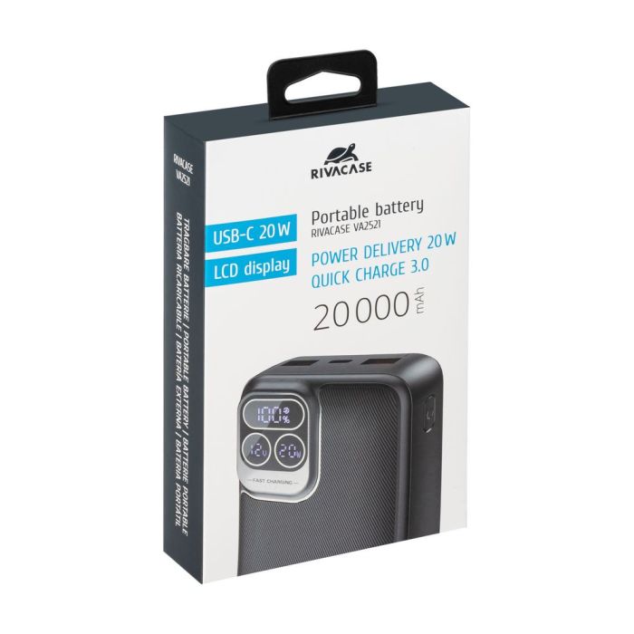 Rivacase VA2521 20000mAh 20W Quick Charge 3.0 prenosna baterija