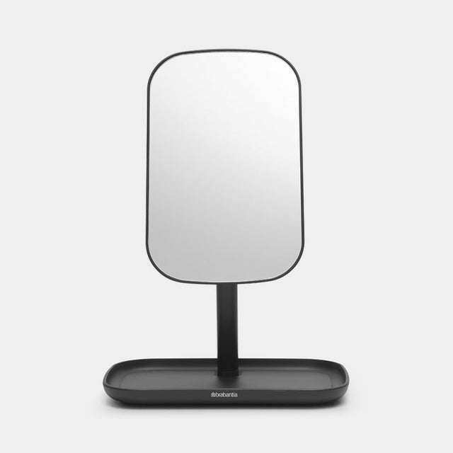 Brabantia ReNew ogledalo s posodico za odlaganje temno siva