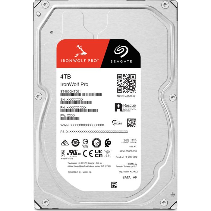 Seagate 4TB IronWolf PRO 3,5" SATA 6Gb/s 7200rpm 256MB HDD disk