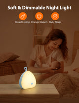 VAVA otroška nočna lučka Little Chick modra