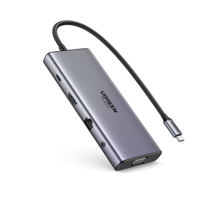 Ugreen 11v1 USB-C priklopna postaja s 100W PD vhodom