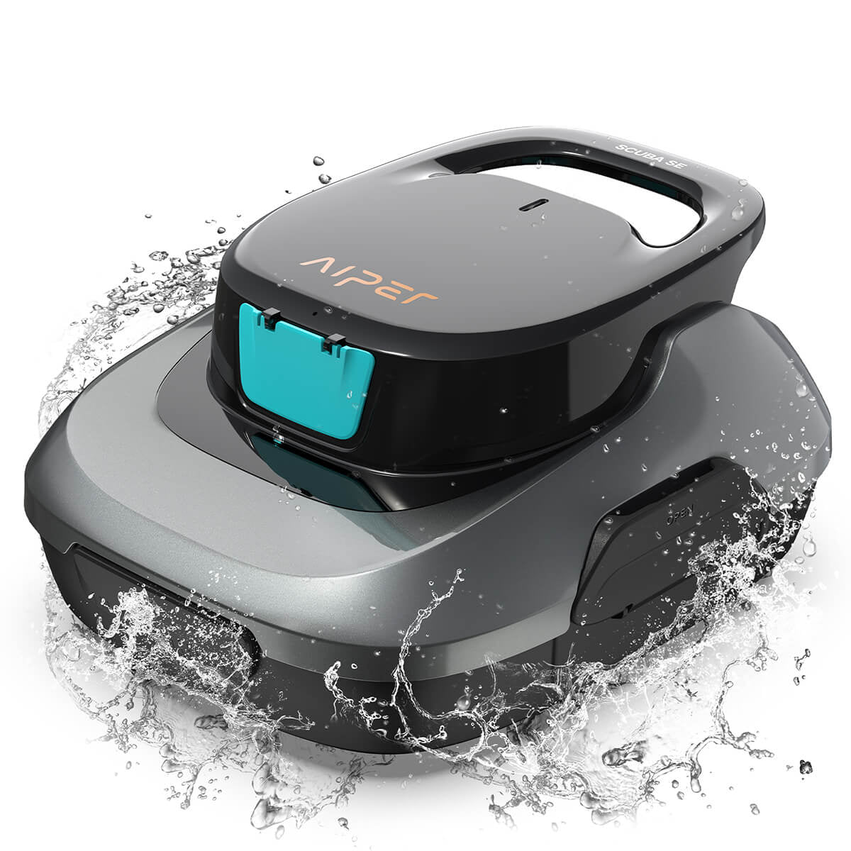 AIPER Scuba SE baterijski robotski sesalnik za bazen, siv