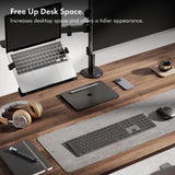 VonHaus dvojni namizni nosilec za monitor in prenosnik