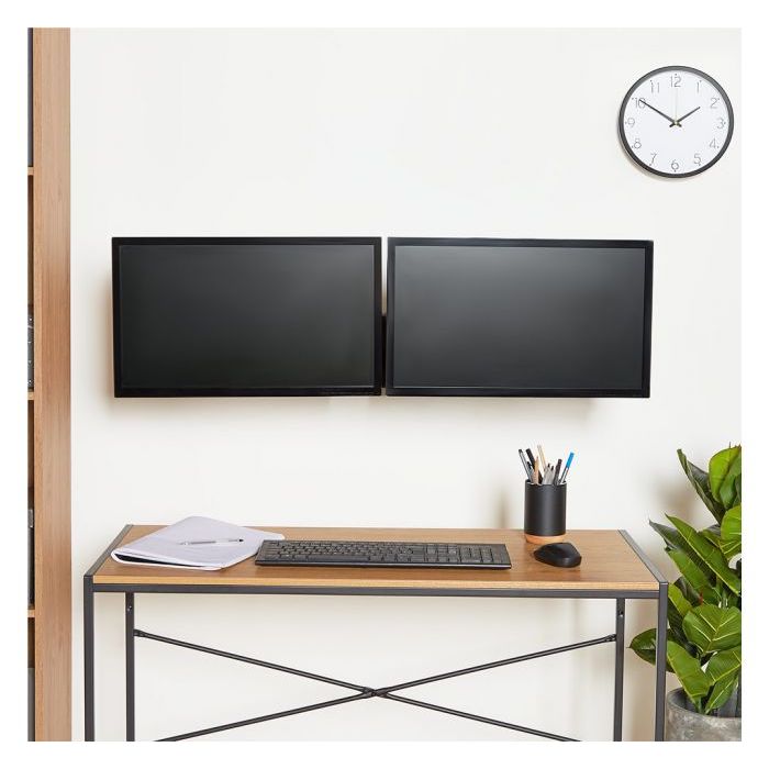 VonHaus stenski nosilec za dva monitorja