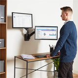 VonHaus stenski nosilec za dva monitorja