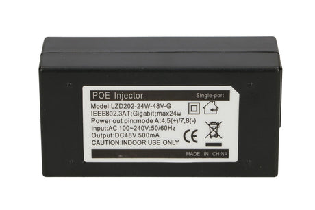 Extralink POE-48-24W-G adapter s priloženim AC kablom