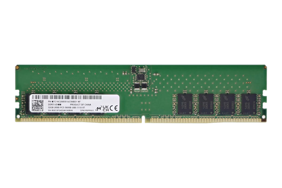 Micron 32GB DDR5 PC5-5600 RAM PC UDIMM MTC16C2085S1UC56BD1