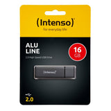Intenso 16GB Alu Line USB 2.0 spominski ključek - Antracit