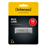 Intenso 32GB Alu Line USB 2.0 spominski ključek - Srebrn