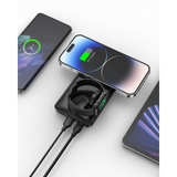 VEGER 3v1 prenosna baterija MagMulti 10000 mAh, črna