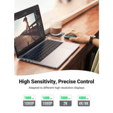 Ugreen brezžična tiha, tanka in lahka miška 2.4GHz, 400DPI zelena - box