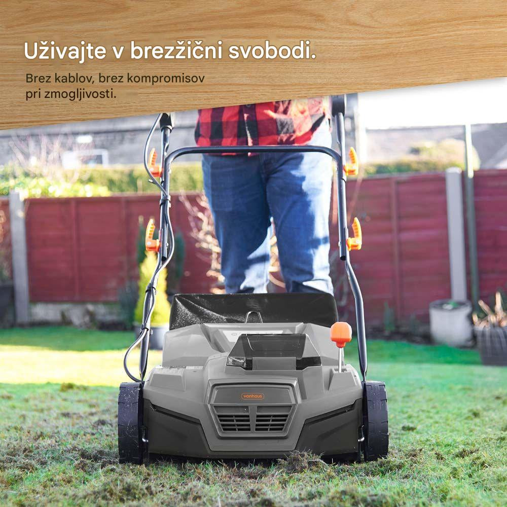 VonHaus 2-v-1 akumulatorski prezračevalnik in vertikulator 3519009