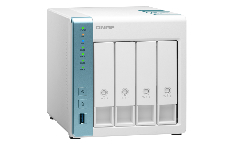 QNAP NAS strežnik za 4 diske, 1GB ram, 2x 1Gb mreža