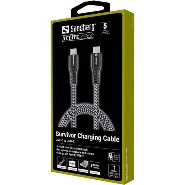 Sandberg Survivor USB-C kabel1M, 100W