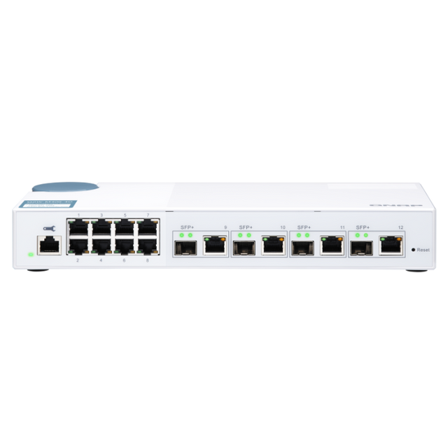 QNAP 12 port stikalo 4x 10Gb, 8x 1Gb