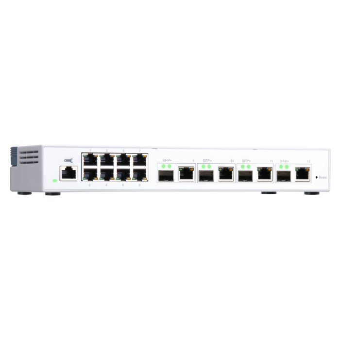 QNAP 12 port stikalo 4x 10Gb, 8x 1Gb