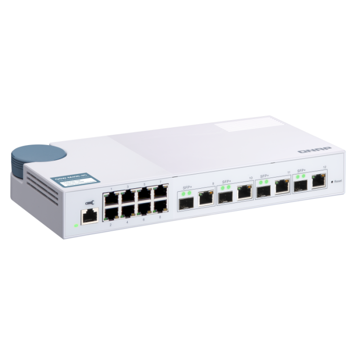 QNAP 12 port stikalo 4x 10Gb, 8x 1Gb