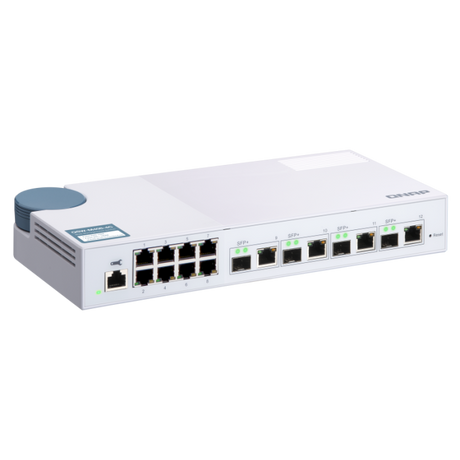 QNAP 12 port stikalo 4x 10Gb, 8x 1Gb