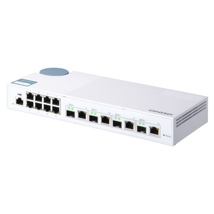 QNAP 12 port stikalo 4x 10Gb, 8x 1Gb