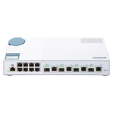 QNAP 12 port stikalo 4x 10Gb, 8x 1Gb