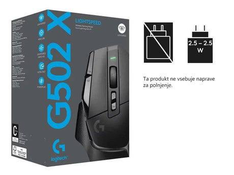 Logitech G502 X LIGHTSPEED brezžična gaming miška