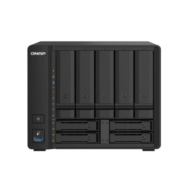 QNAP NAS za 9 diskov, 4GB ram, 2x 10Gb SFP+, 2x 2.5Gb mreža